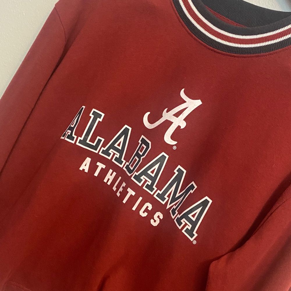 Tailgate Alabama Athletics Women's Crimson Crewneck Long Sleeve Small Sweatshirt